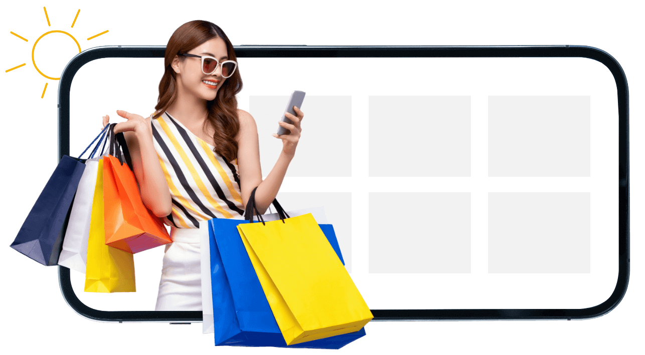 Women-with-the-items-that-he-purchases